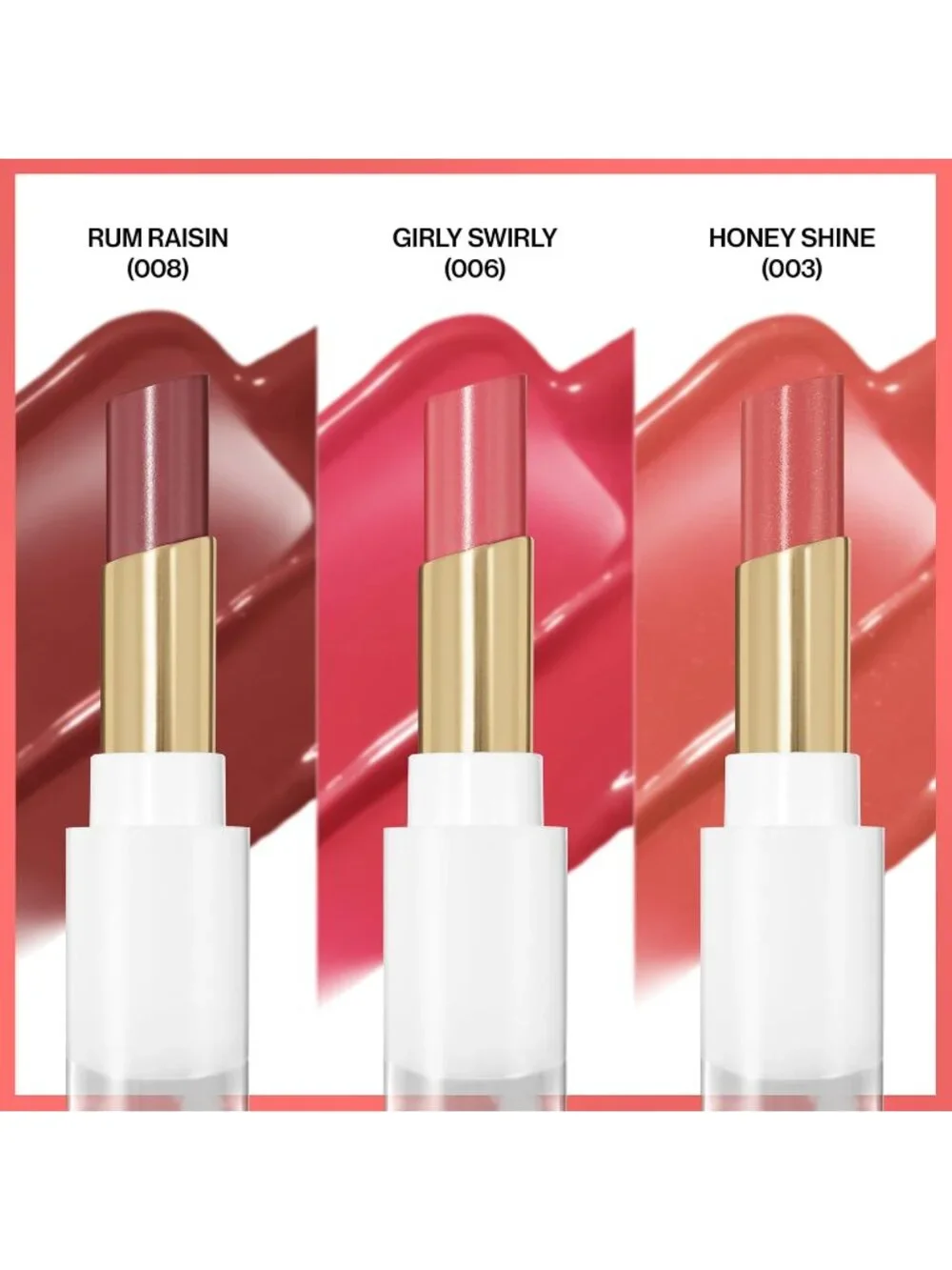 Revlon Multi 3-Piece Super Lustrous Glass Shine Balm Hydrating Tinted Lip Gloss